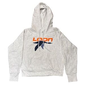 Champion • Loon Mountain Women’s Cropped Pullover Hoodie Sweatshirt Gray M
